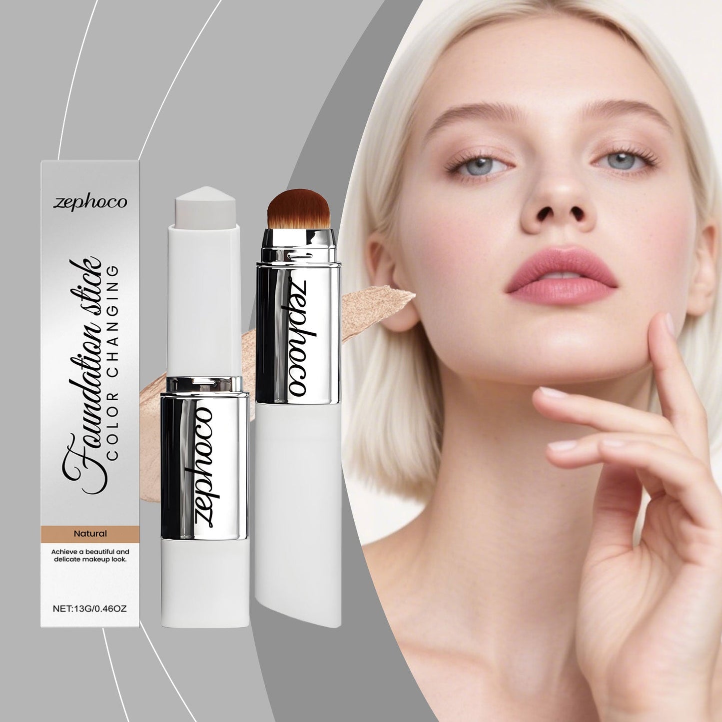 Color-Changing Concealer Foundation Stick Natural Shade