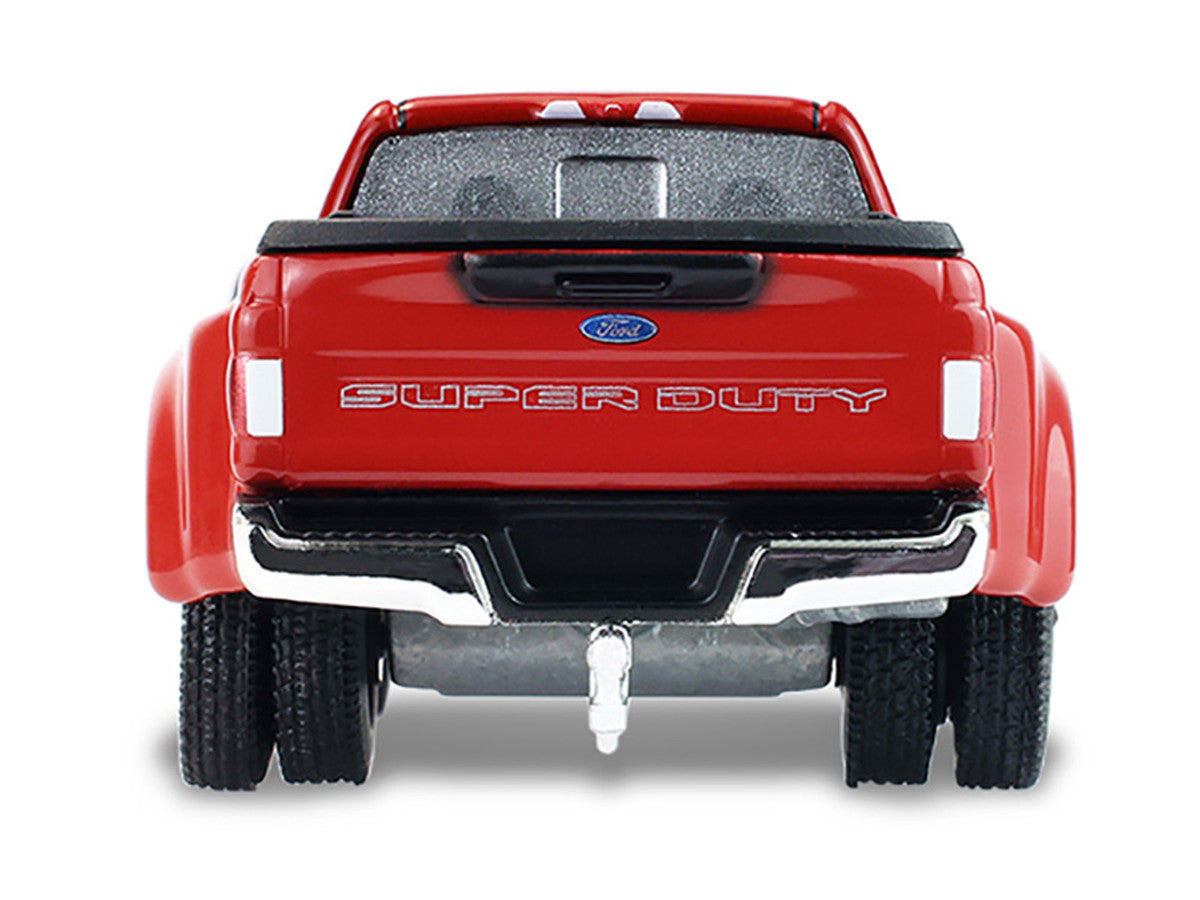 2022 Ford F-450 Dually Pickup Truck "Hobby Shop Auto Mechanic" Red with Mechanic Figure "The Hobby Shop" Series 17 1/64 Diecast Model Car by Greenlight
