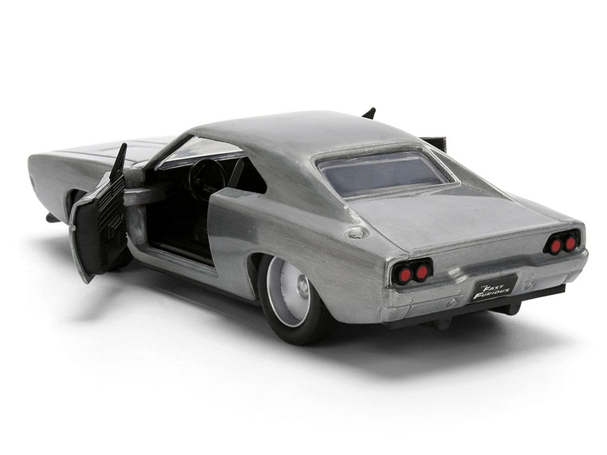 Dom's Dodge Charger R/T Raw Metal "Fast & Furious 7" (2015) Movie 1/32 Diecast Model Car by Jada