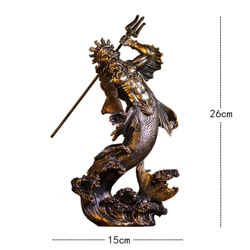 Vintage Greek Mythology Warrior Crafts  Sculpture