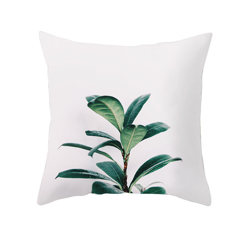 Tropical Plants Pillowcase Decor