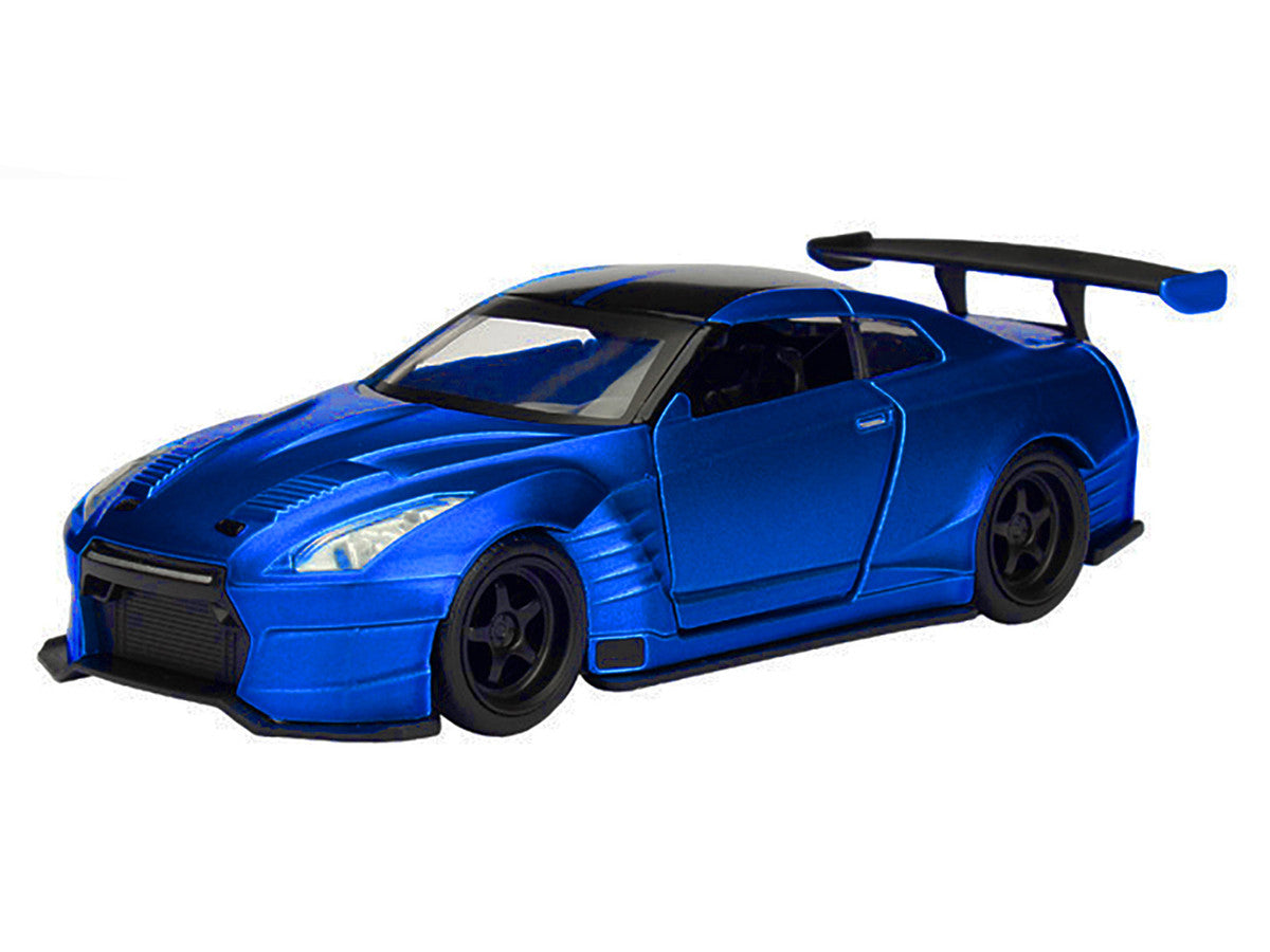 Brian's 2009 Nissan GTR R35 Blue Ben Sopra "Furious 7" (2015) Movie "25 Years of Fast & Furious" Series 1/32 Diecast Model Car by Jada