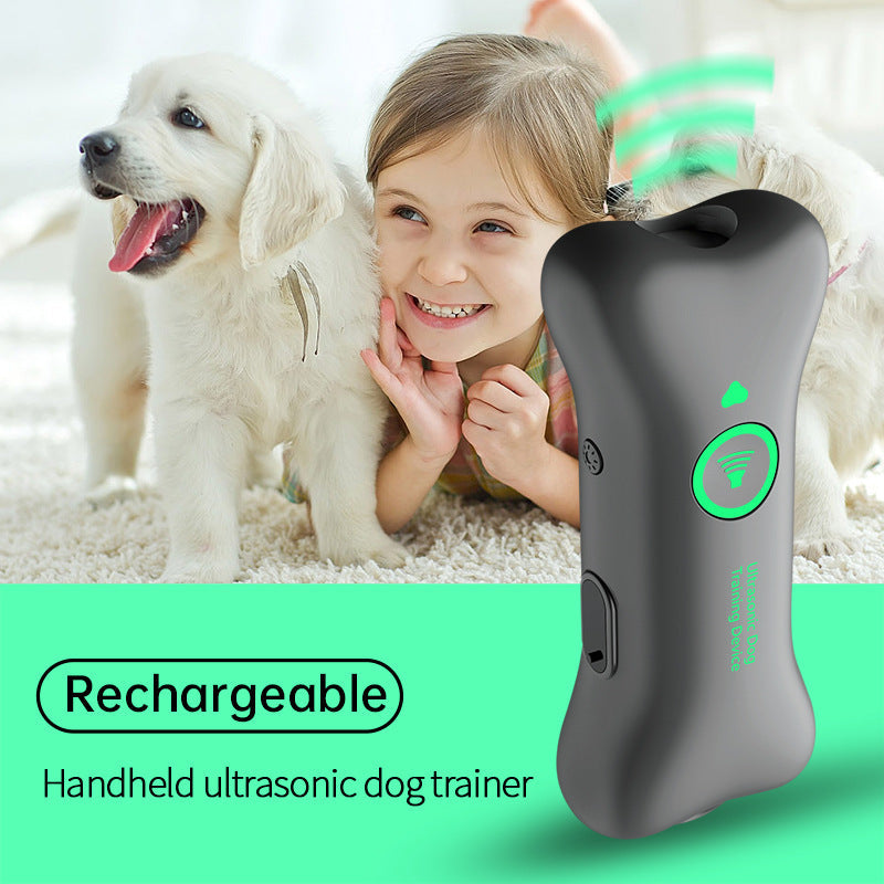 Portable Handheld Ultrasonic Anti-Bark Dog Repellent & Trainer