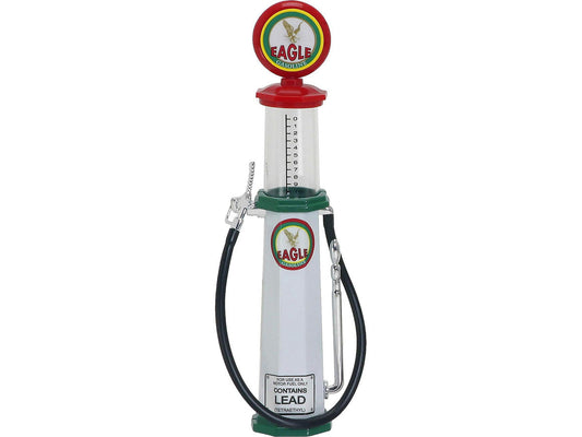 Eagle Gasoline Vintage Gas Pump Cylinder 1/18 Diecast Replica by Road Signature