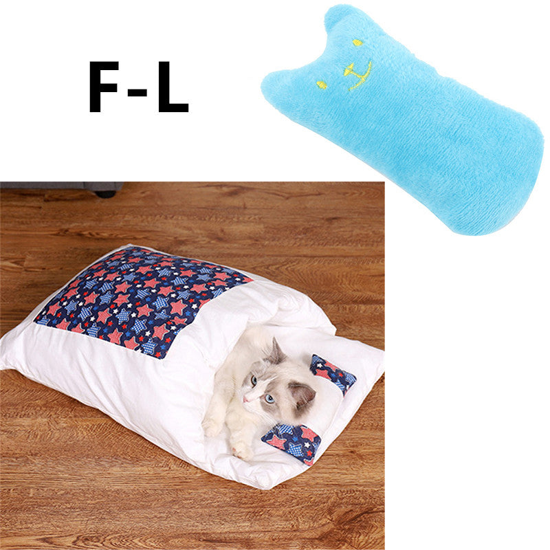 Winter Warm Cat Closed Removable And Washable Quilt