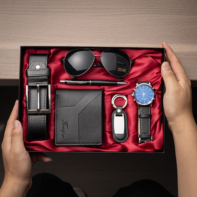 Cross-Border Men's Gift Business Gift Suit Belt Wallet For Boyfriend Valentine's Day Christmas Gift