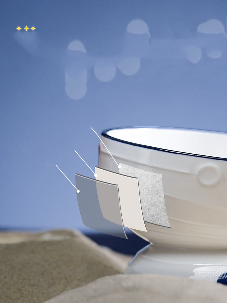 Ceramic Slanted Tall Cat Food Bowl