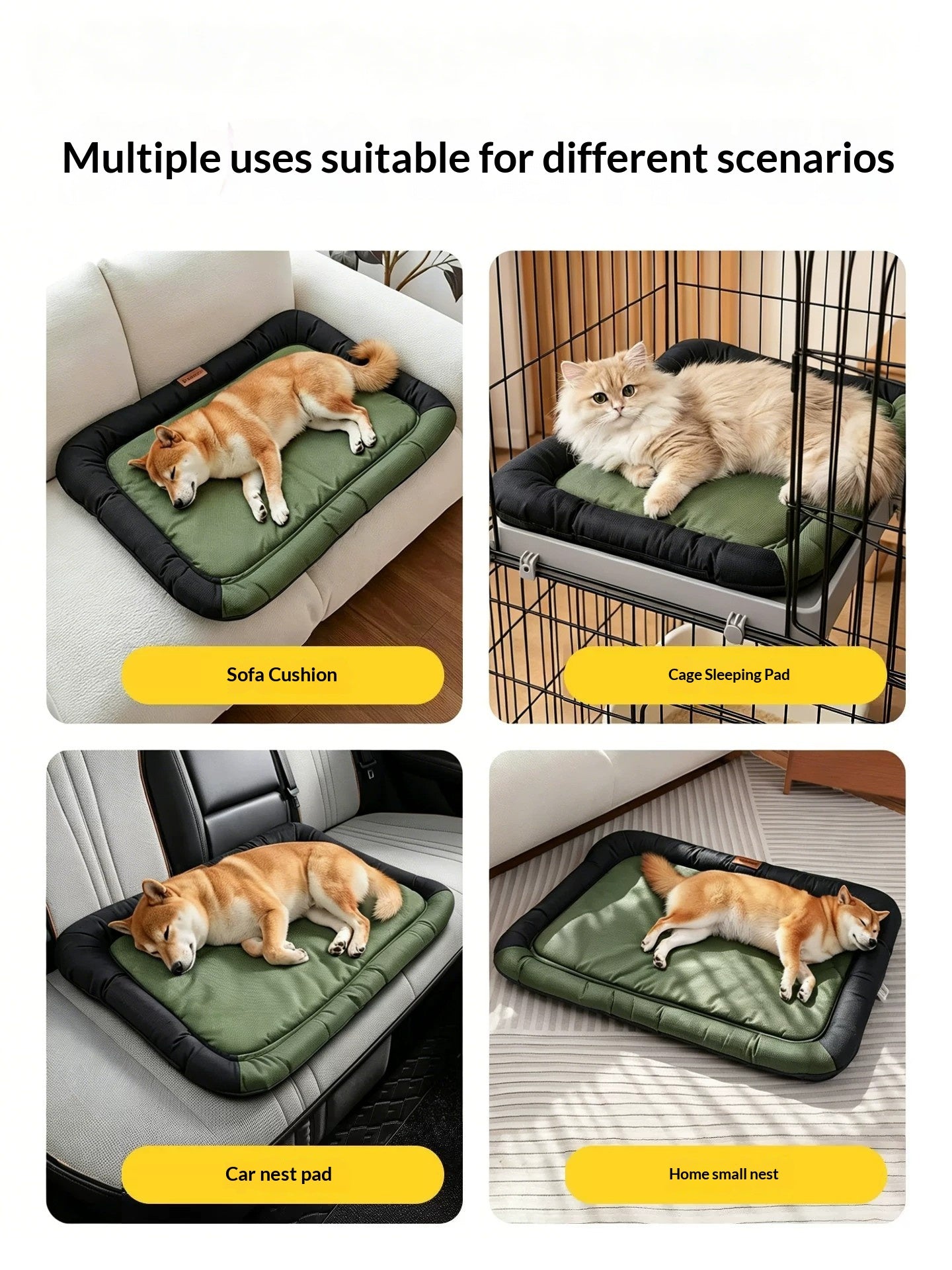 Army Green Pet Bed