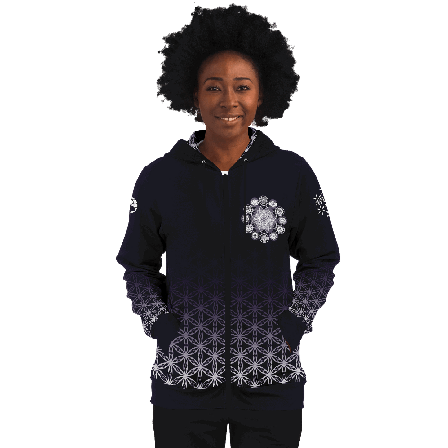 Mystic Euphony | Sacred Heart Zip-Up Hoodie