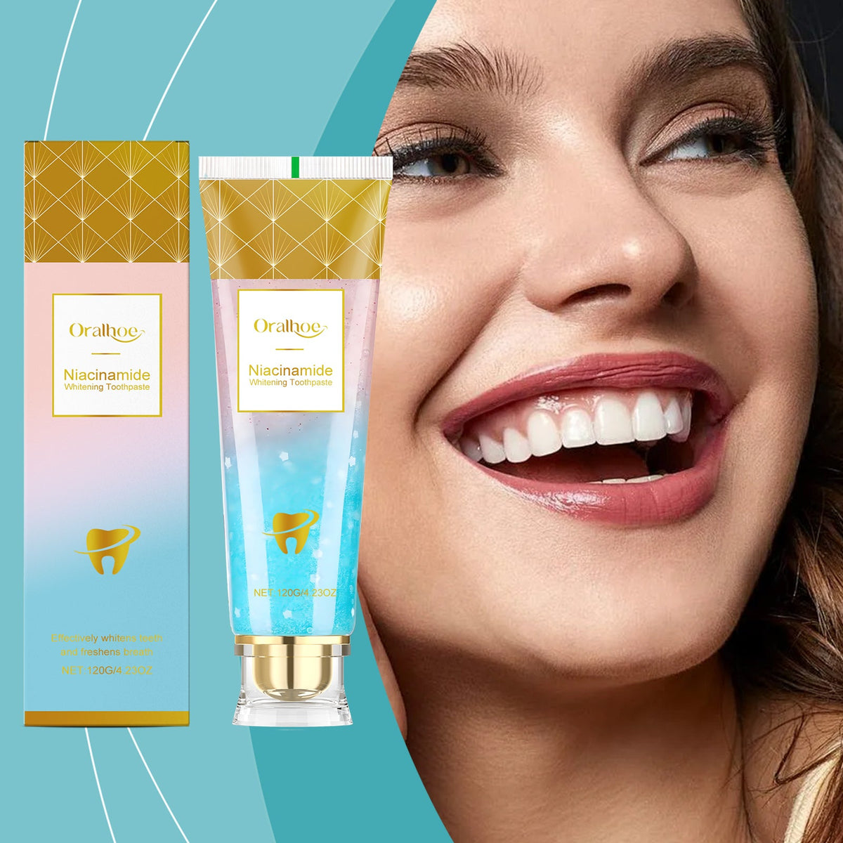 Niacinamide Whitening Toothpaste 120g-box