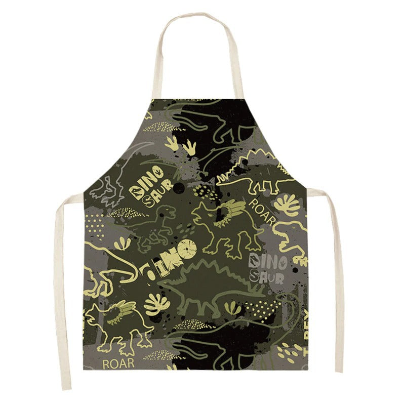 Cotton And Linen Kitchen Household Daily Use Sleeveless Coverall