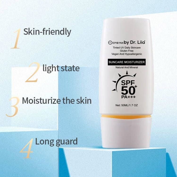 Illuminating Mineral Sunscreen SPF 50 – Vegan, Gluten-Free Moisturizing Sun Care for Sensitive Skin
