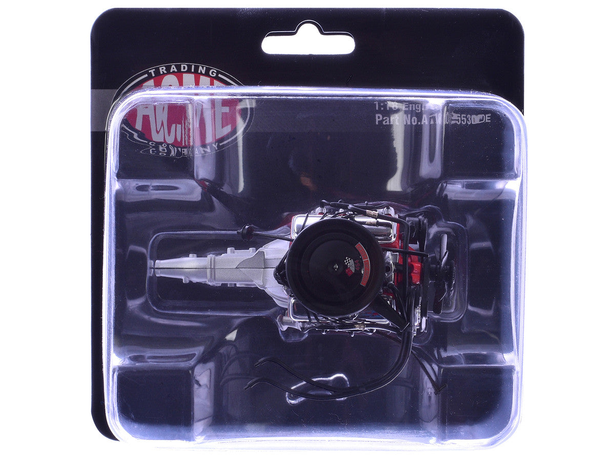 454 LS6 Engine and Transmission Replica from "1970 Chevrolet Chevelle SS" 1/18 Model by ACME