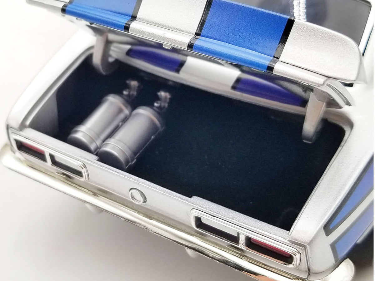 1968 Chevrolet Camaro "Street Machines" Silver Metallic with Graphics Limited Edition to 300 pieces Worldwide 1/18 Diecast Model Car by ACME
