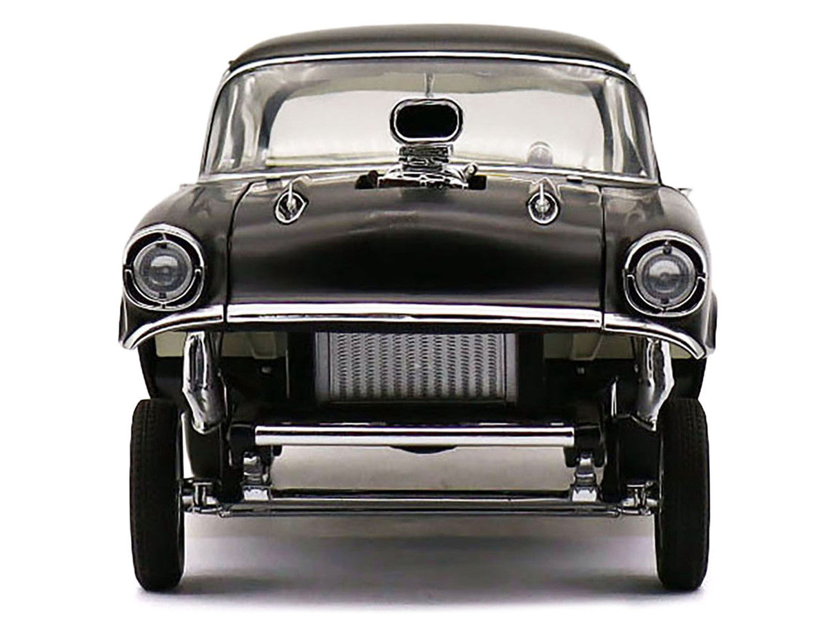 1957 Chevrolet 150 Gasser "Prime Time" Black Limited Edition to 204 pieces Worldwide 1/18 Diecast Model Car by ACME