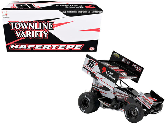 Winged Sprint Car #15H Sam Hafertepe "Townline Variety - Prime Powders" (2026) 1/18 Diecast Model Car by ACME