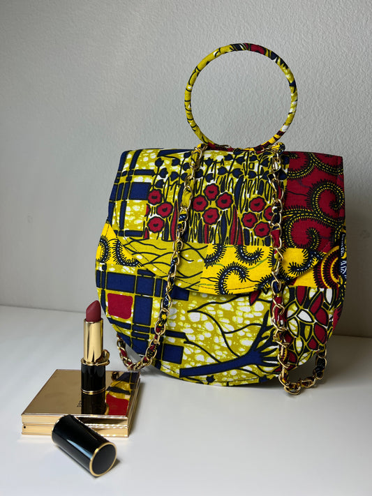 Syda African Print Handbag