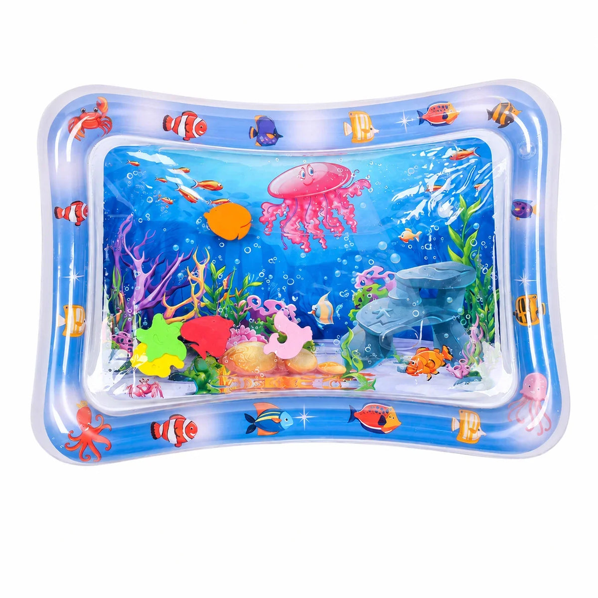 1PC Pet Water Play Mat Interactive Cat Toy Inflatable Sensory Splash Mat for Cats Dogs Indoor Enrichment Exercise Training Toy