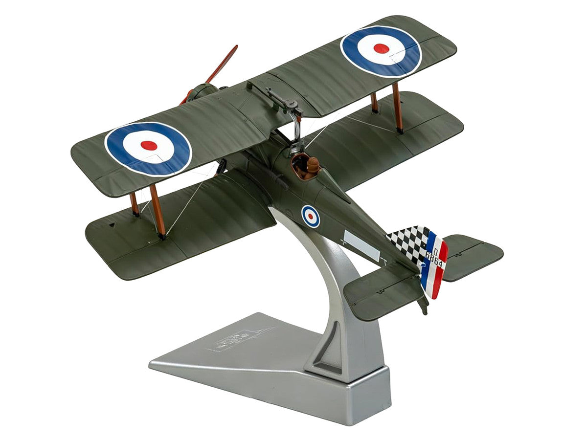 Royal Aircraft Factory SE5a Biplane Aircraft "D6864 Major Keith Logan Caldwell No. 74 Squadron Clairmarais South Aerodrome" (1918) Royal Air Force "The Aviation Archive" Series 1/48 Diecast Model by Corgi