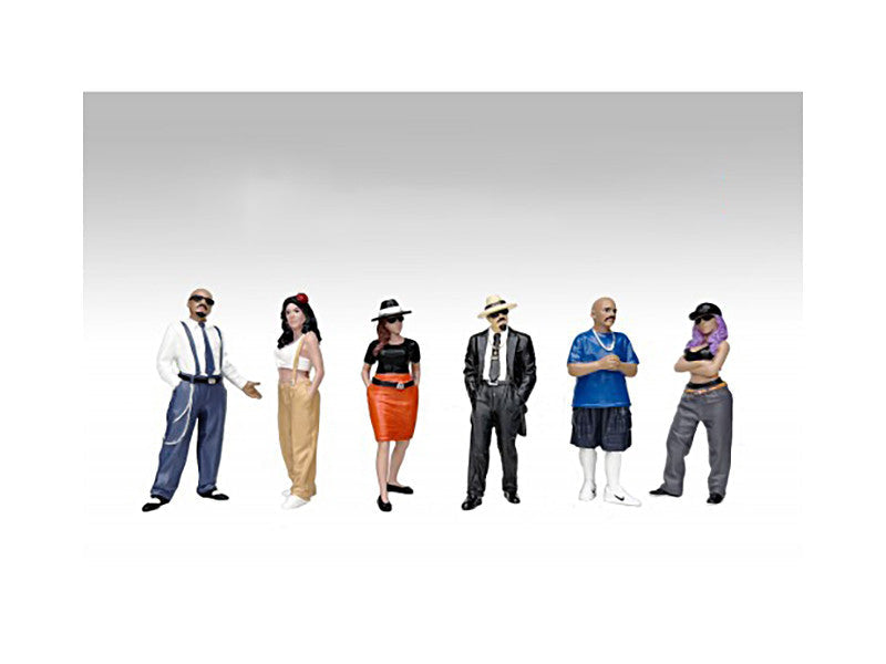 "Hanging Out 3" 6 piece Figure Set for 1/18 Scale Models by American Diorama