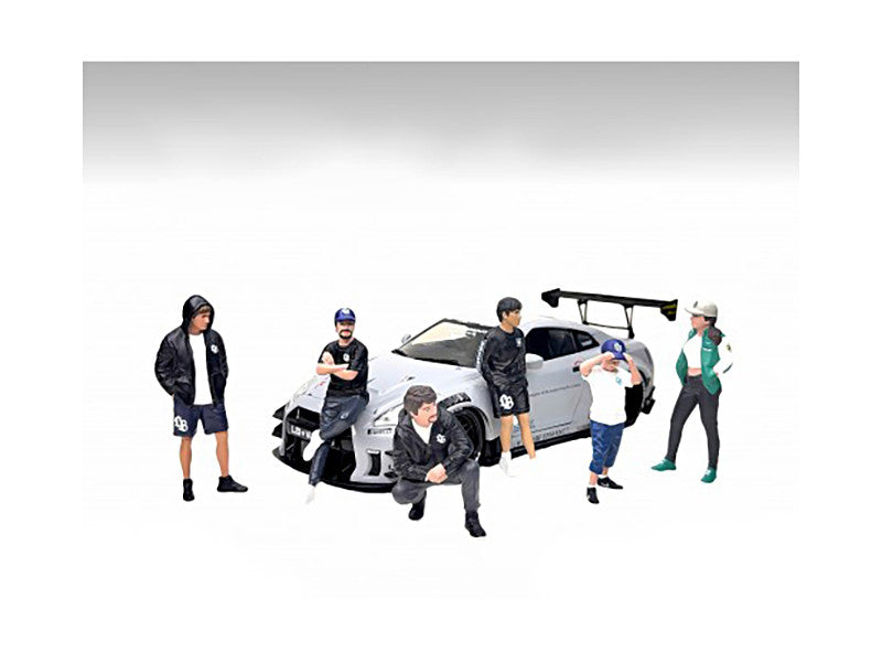 "LB Nation" 6 piece Figure Set for 1/18 Scale Models by American Diorama