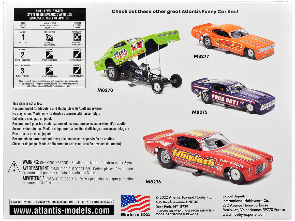 Model Kit 1974 Funny Car "Jungle Jim" (Snap-to-Build) 1/32 Scale Model by Atlantis
