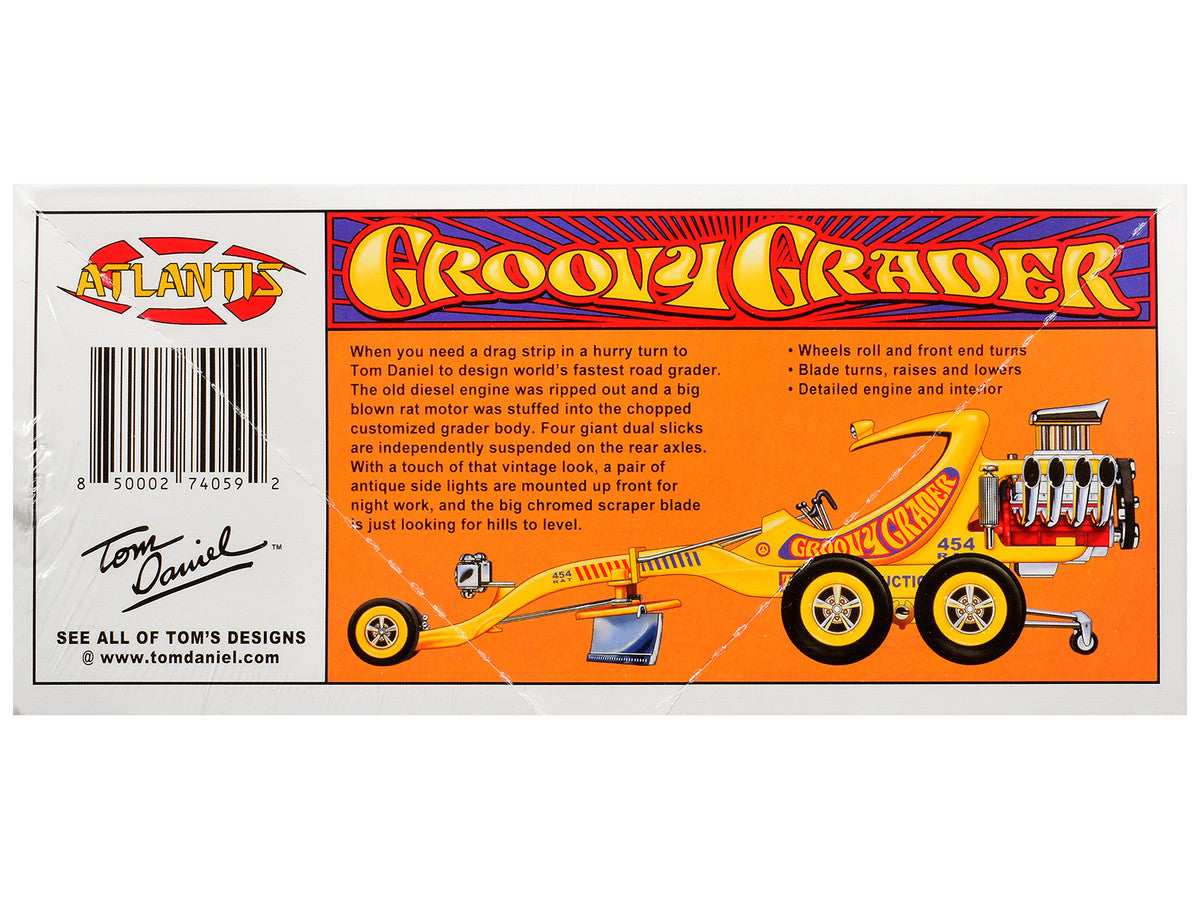 Skill 2 Model Kit Tom Daniel's Groovy Grader Dragster 1/24 Scale Model by Atlantis