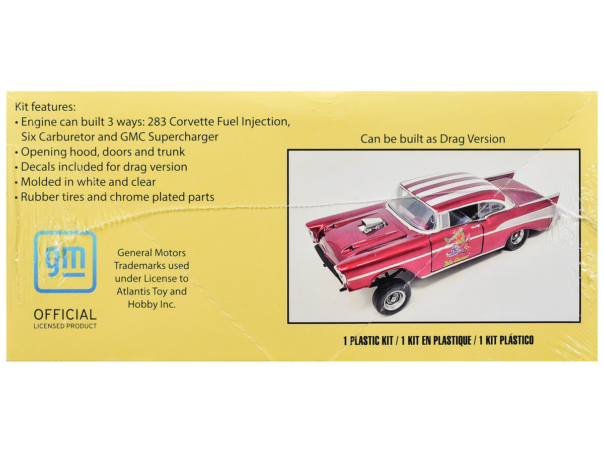 Skill 3 Model Kit 1957 Chevrolet Bel Air Hardtop 1/25 Scale Model by Atlantis
