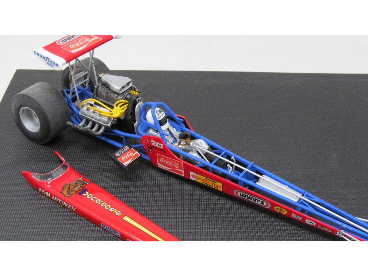 Skill 2 Model Kit Tom McEwen's "Mongoose" Rear Engine Dragster 1/24 Scale Model by Atlantis