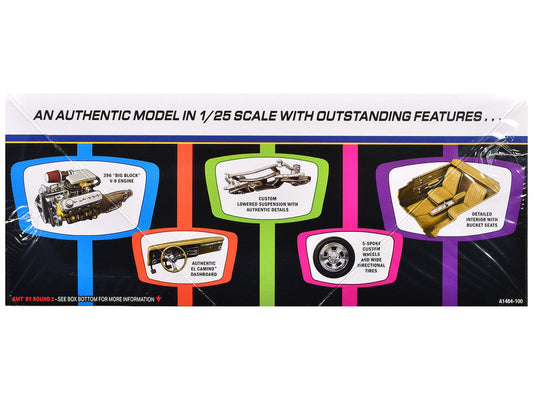 Skill 2 Model Kit 1968 Chevrolet El Camino Street Machine 1/25 Scale Model by AMT