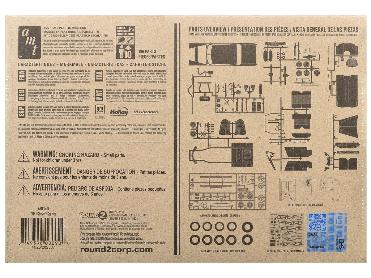 Skill 2 Model Kit 1951 Chevrolet Cruiser 3-in-1 Kit 1/25 Scale Model by AMT