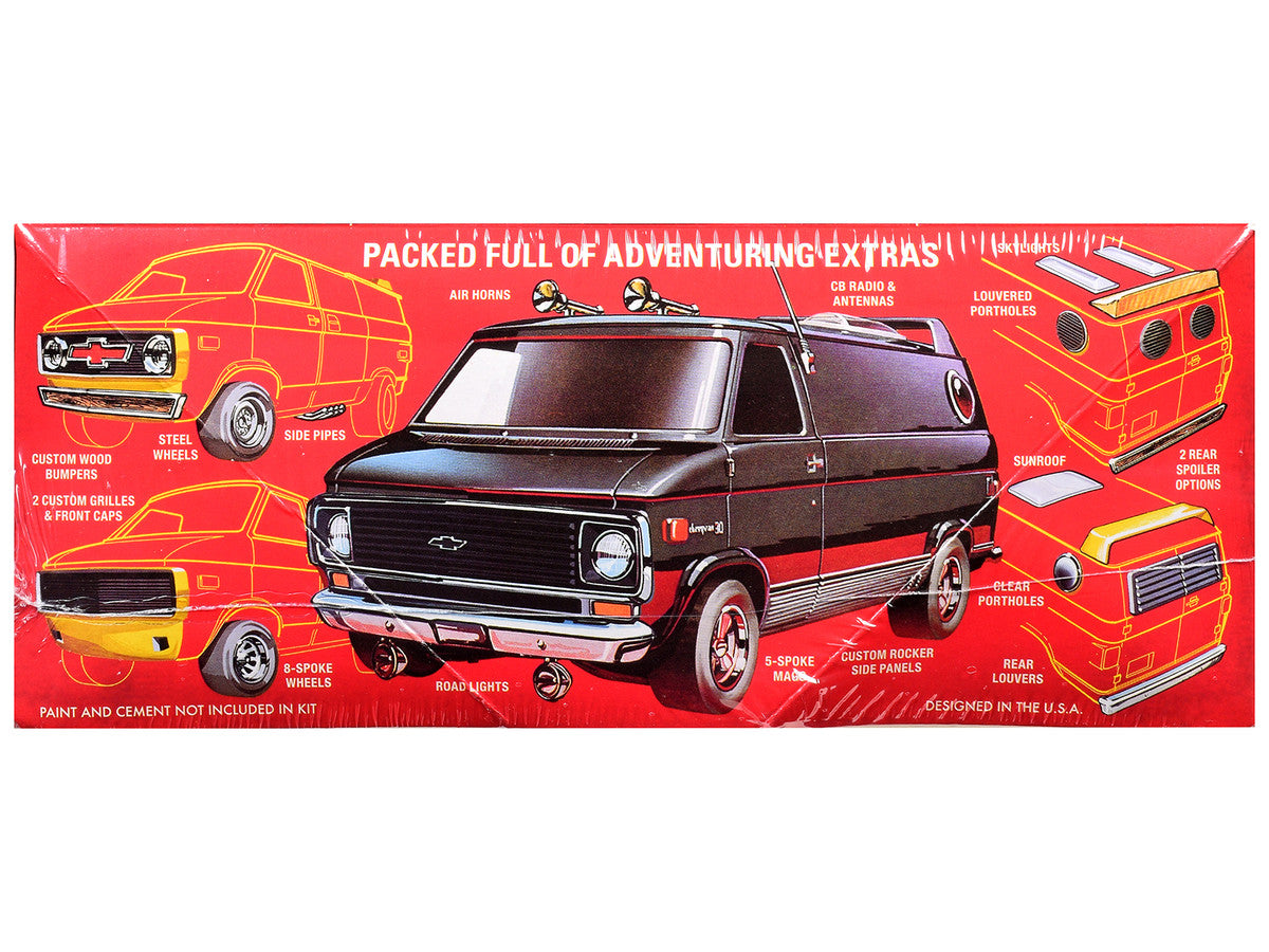 Skill 2 Model Kit 1977 Chevrolet Custom Van "Dungeons & Dragons" 1/25 Scale Model by AMT
