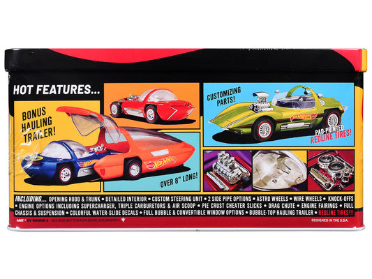Skill 2 Model Kit Hot Wheels Silhouette with Collector Tin 1/25 Scale Model by AMT