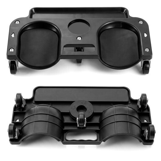 Rolling Knee Creeper with 360 Swivel Casters Lightweight Kneeling Pads-Black