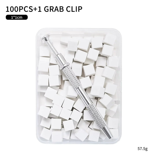 100pcs Gradient Sponge Brush Nail Art Sponge Set for DIY Nail Art Gel Polish Brush Glitter Powder Manicure Accessory
