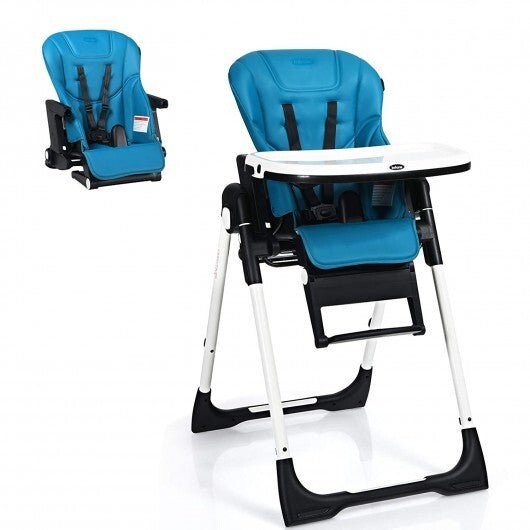 4-in-1 High Chair-Booster Seat with Adjustable Height and Recline-Black