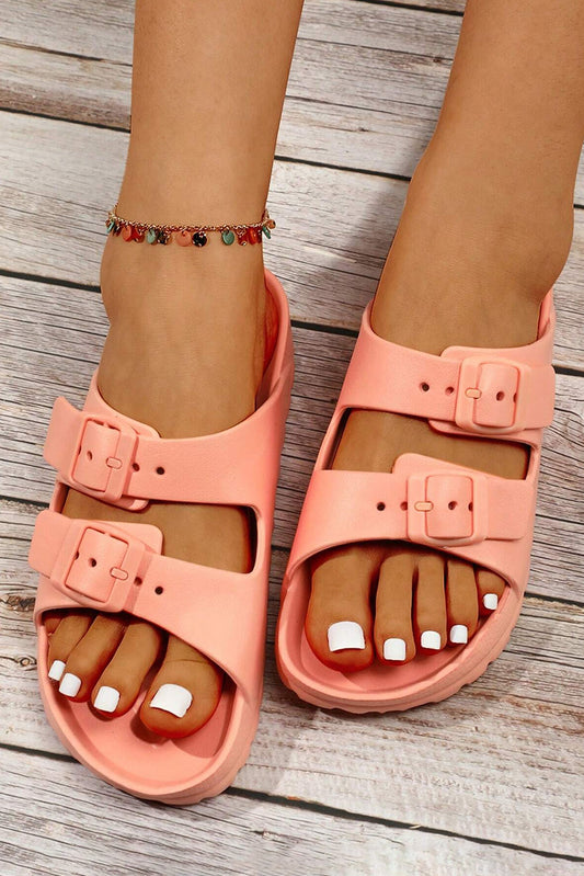 Double-buckle EVA Slippers