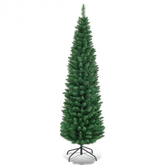 PVC Artificial Slim Pencil Christmas Tree-9 Feet
