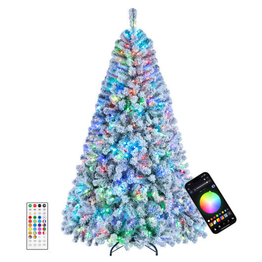 7.5/6 FT Smart Pencil Christmas Tree with APP Remote & RGB Lights and Music Sync-6FT