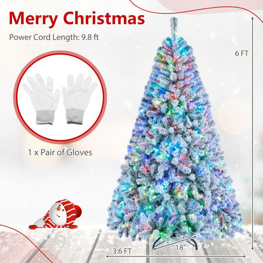 7.5/6 FT Smart Pencil Christmas Tree with APP Remote & RGB Lights and Music Sync-6FT