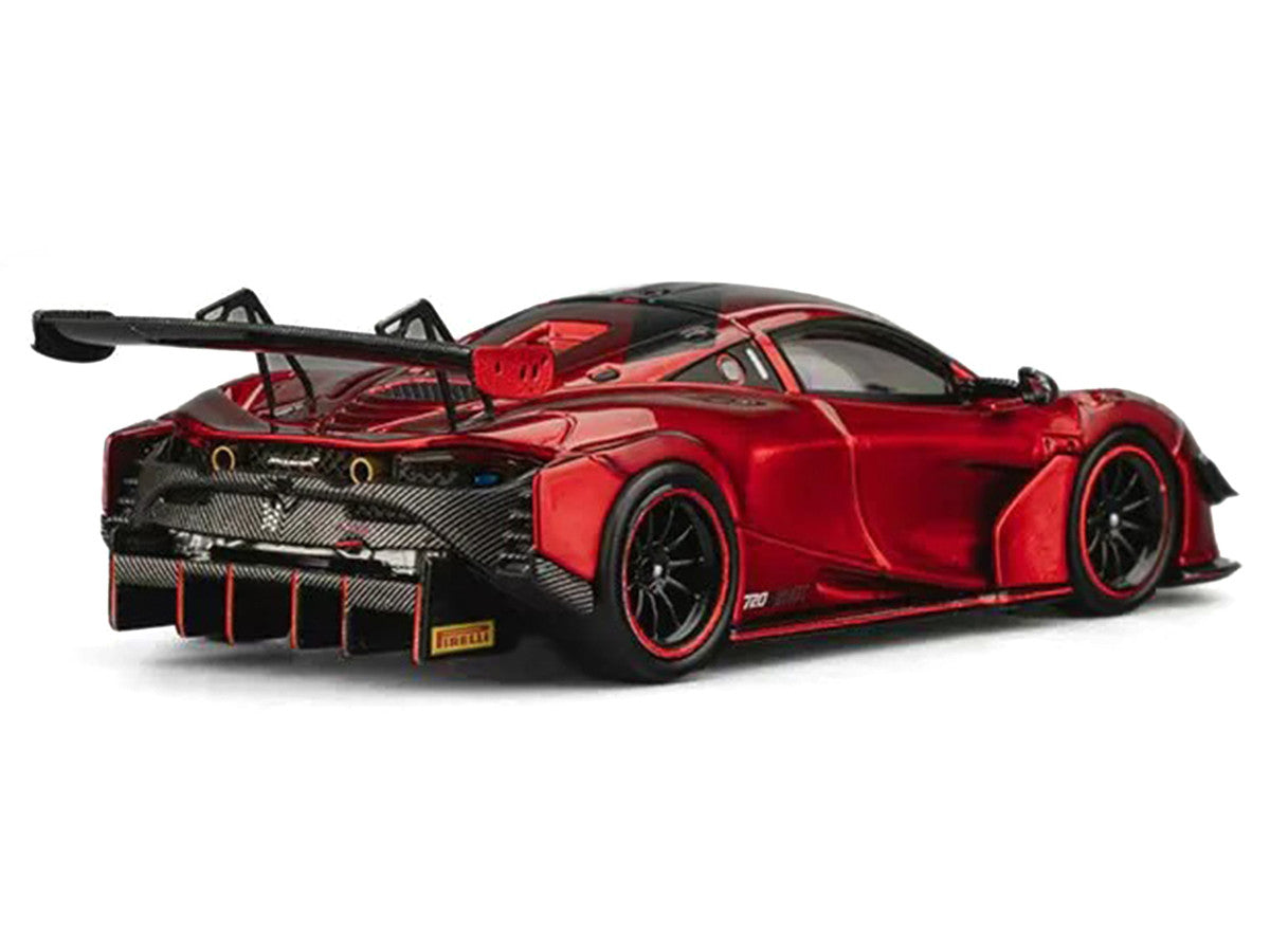 McLaren 720S GT3X Red Metallic 1/64 Diecast Model Car by CM Model