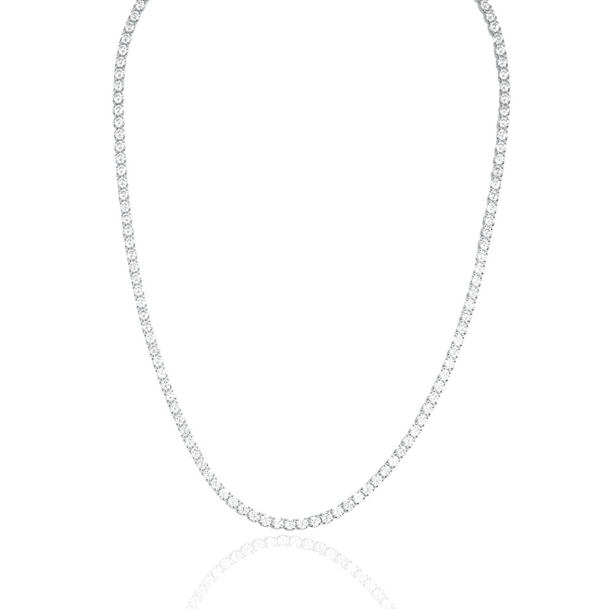 Diamond Tennis Bracelet / Necklace with Cubic Zirconia Stones (H94)(I324A)