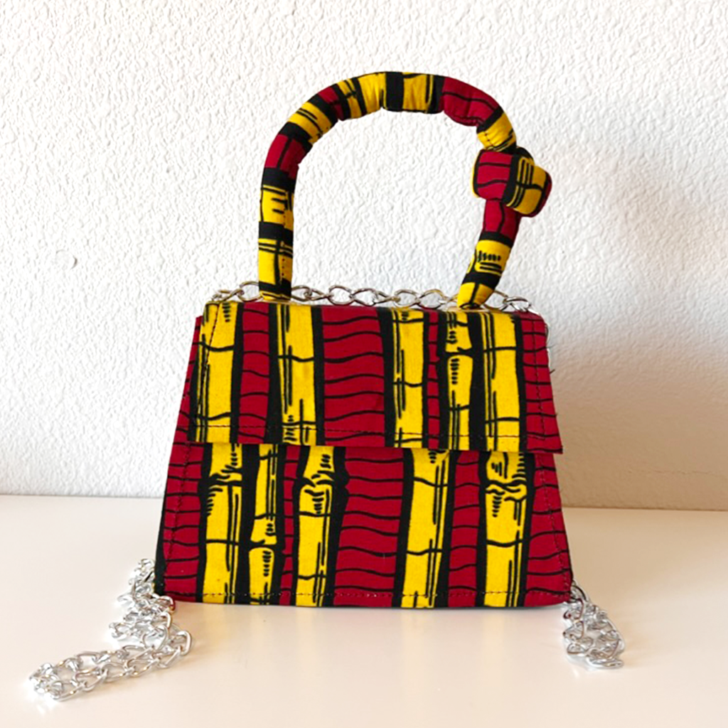 Asma Knot African Print Mini Bag
