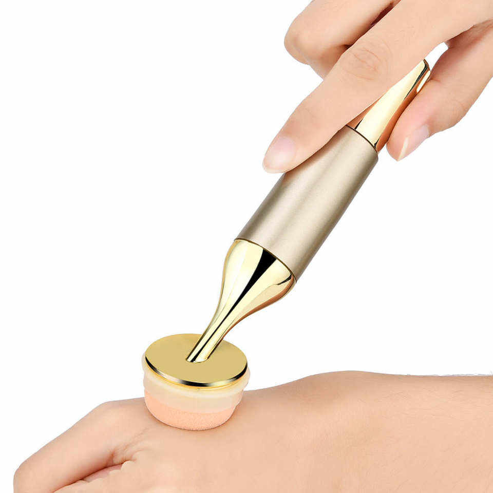 3D Vibrating Makeup Sponge - Electric Foundation Blender, Rechargeable & Waterproof - For Flawless Liquid & Powder Application