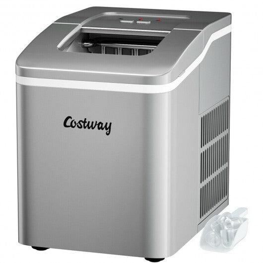 Portable Countertop Ice Maker Machine with Scoop-Red