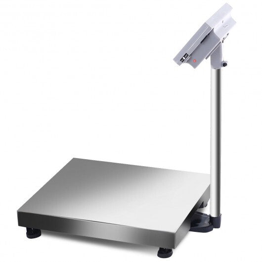 660 lbs Weight Computing Digital Floor Platform Scale - Color: White