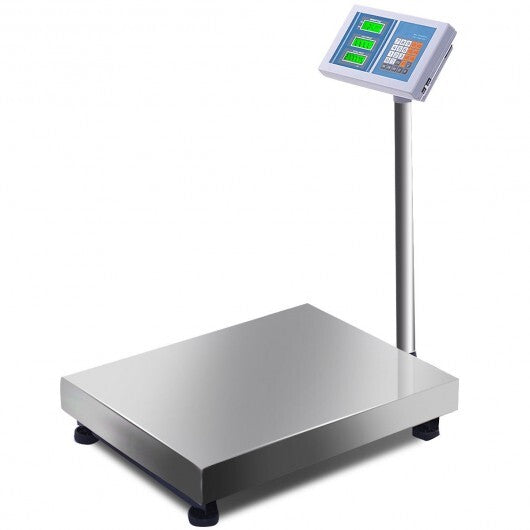 660 lbs Weight Computing Digital Floor Platform Scale - Color: White
