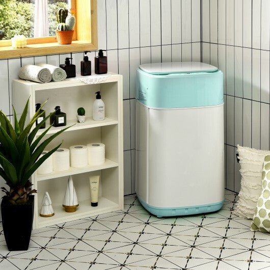 8lbs Portable Fully Automatic Washing Machine with Drain Pump-Pink