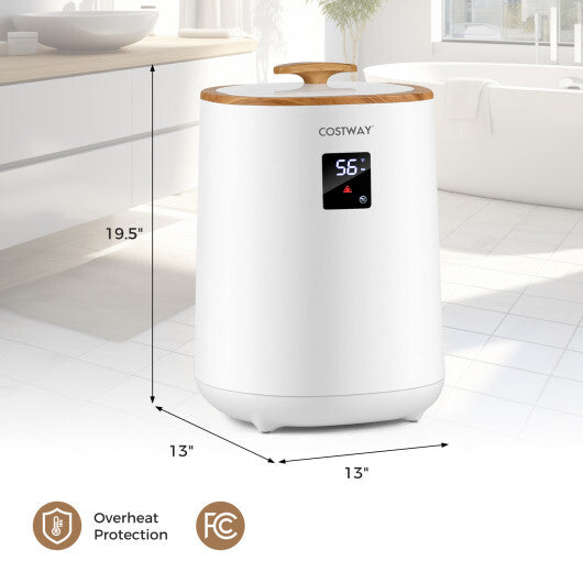 18 L Large Blanket Towel Warmer with LED Display for Bathroom-White