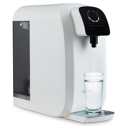 Countertop Reverse Osmosis Water Filter  5-Stage RO + PPC Water Filtration System with UV Light-White